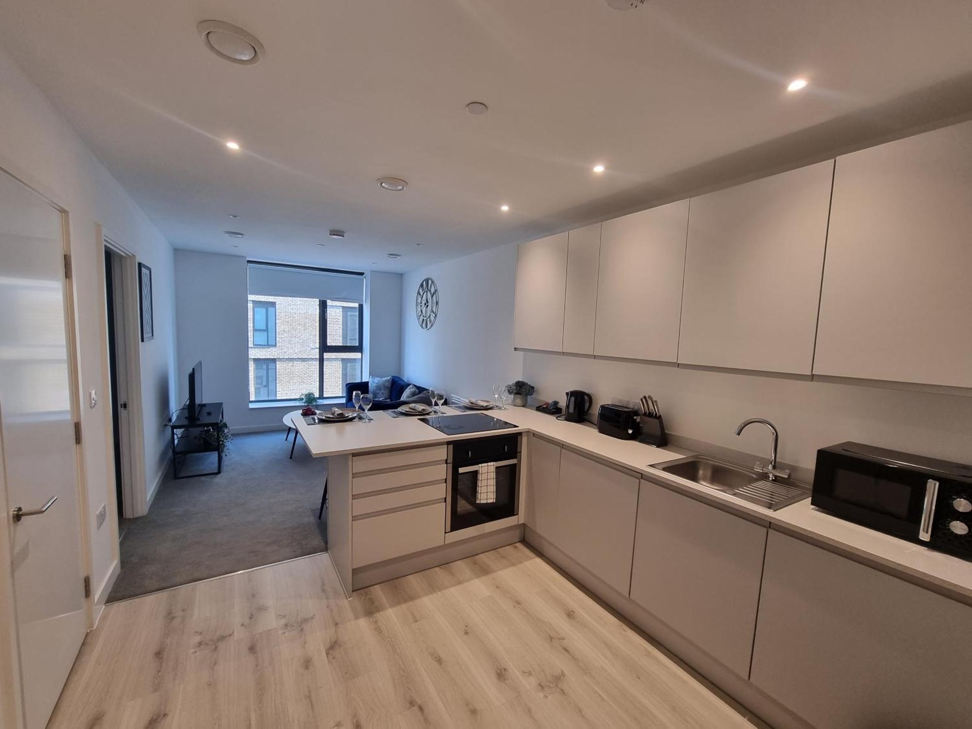 Trafford Suite Modern 1 Bed With Cinema Room Manchester Exterior photo